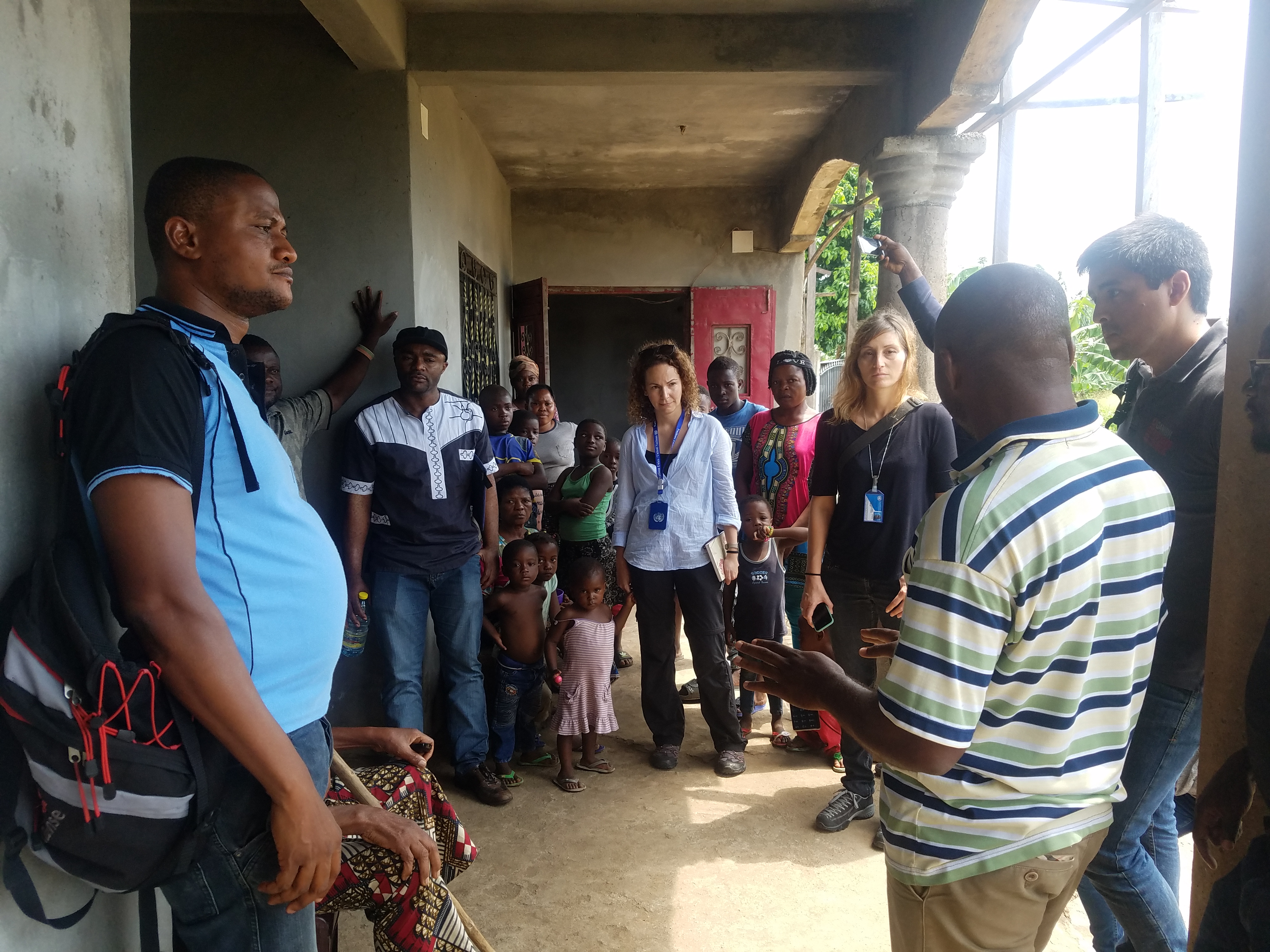 IYEC AND PARTNERS OF THE UNHCR AND DANISH REFUGEE COUNCIL ON A FIELD VISIT FOR INTERNALLY DISPLACE PERSONS (IDP) IN LIMBE MUNICIPALITY