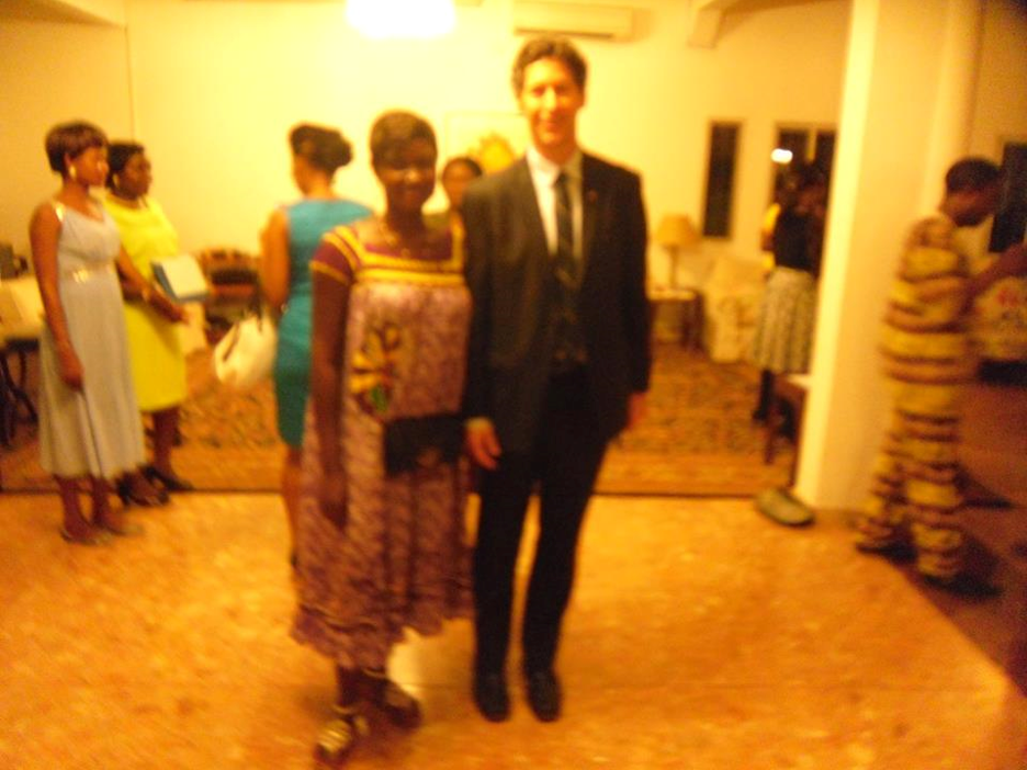 The Executive Director of IYEC and the Canadian High commissioner for Cameroon on a Networking session
