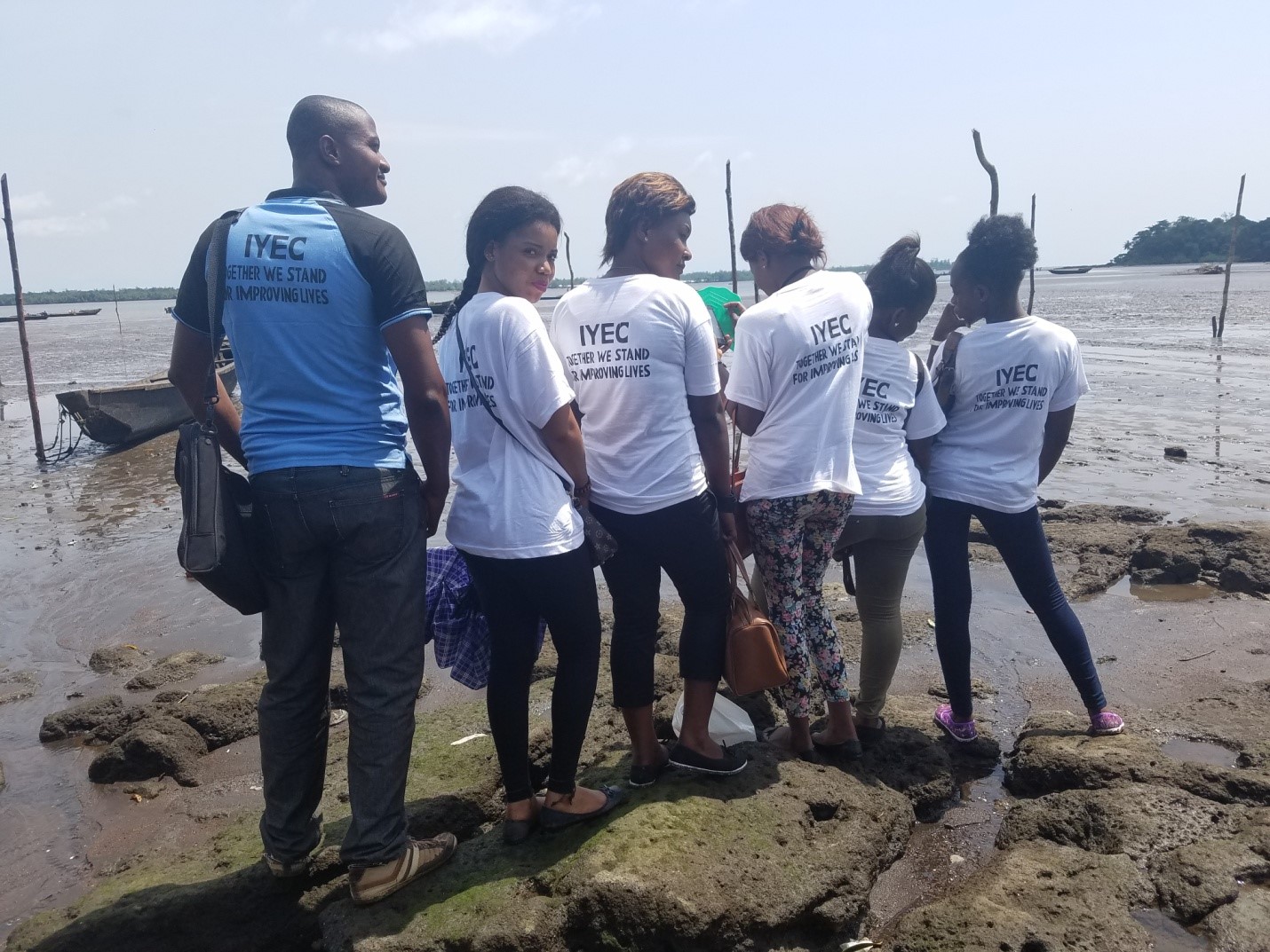 Field work by IYEC interns at the Mabeta Fishing Port.