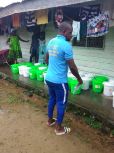 IYEC in Partnership with UNFPA sensitising, education women on Gender Base Violence and distributing Dignity kits to Internally displaced Women in Hard to reach Communities in Mundemba Ndian division South west region.