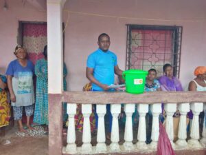 IYEC in Partnership with UNFPA sensitising, education women on Gender Base Violence and distributing Dignity kits to Internally displaced Women in Hard to reach Communities in Mundemba Ndian division South west region.