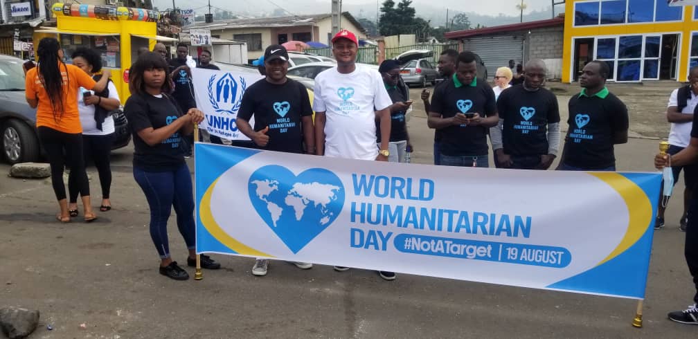 IYEC celebrating world humanitarian day with other  partners and UN agencies