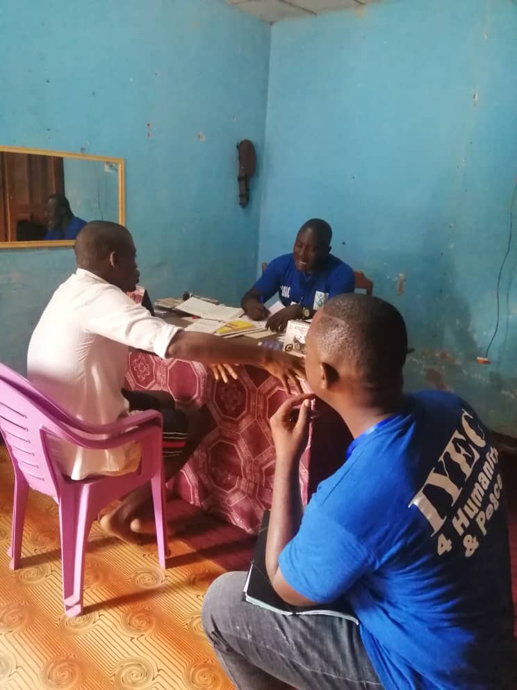 IYEC carrying out legal consultants and counseling at the Kumba Central prison with vulnerable detainee for them to access fair justice